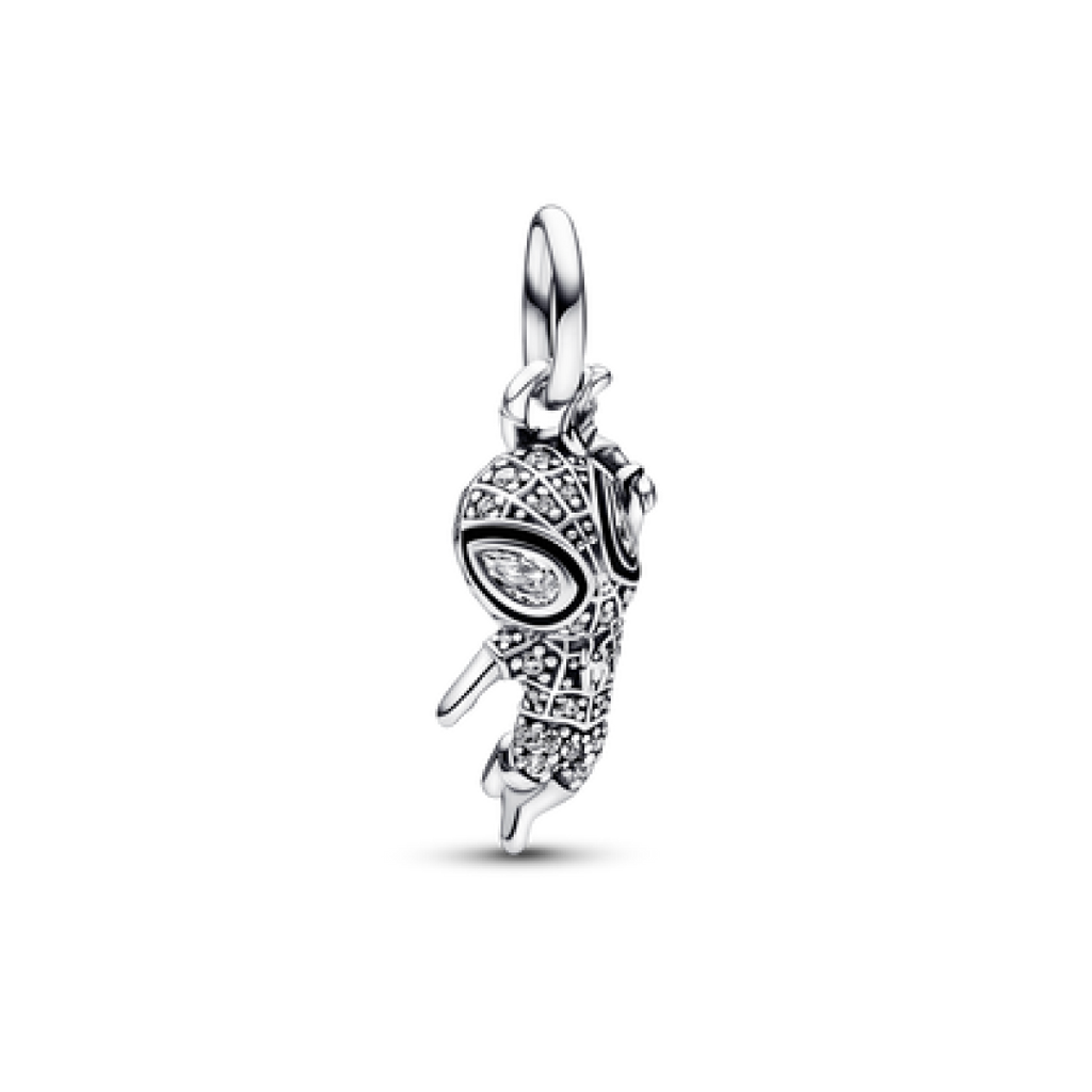 Prata Spiderman Charm