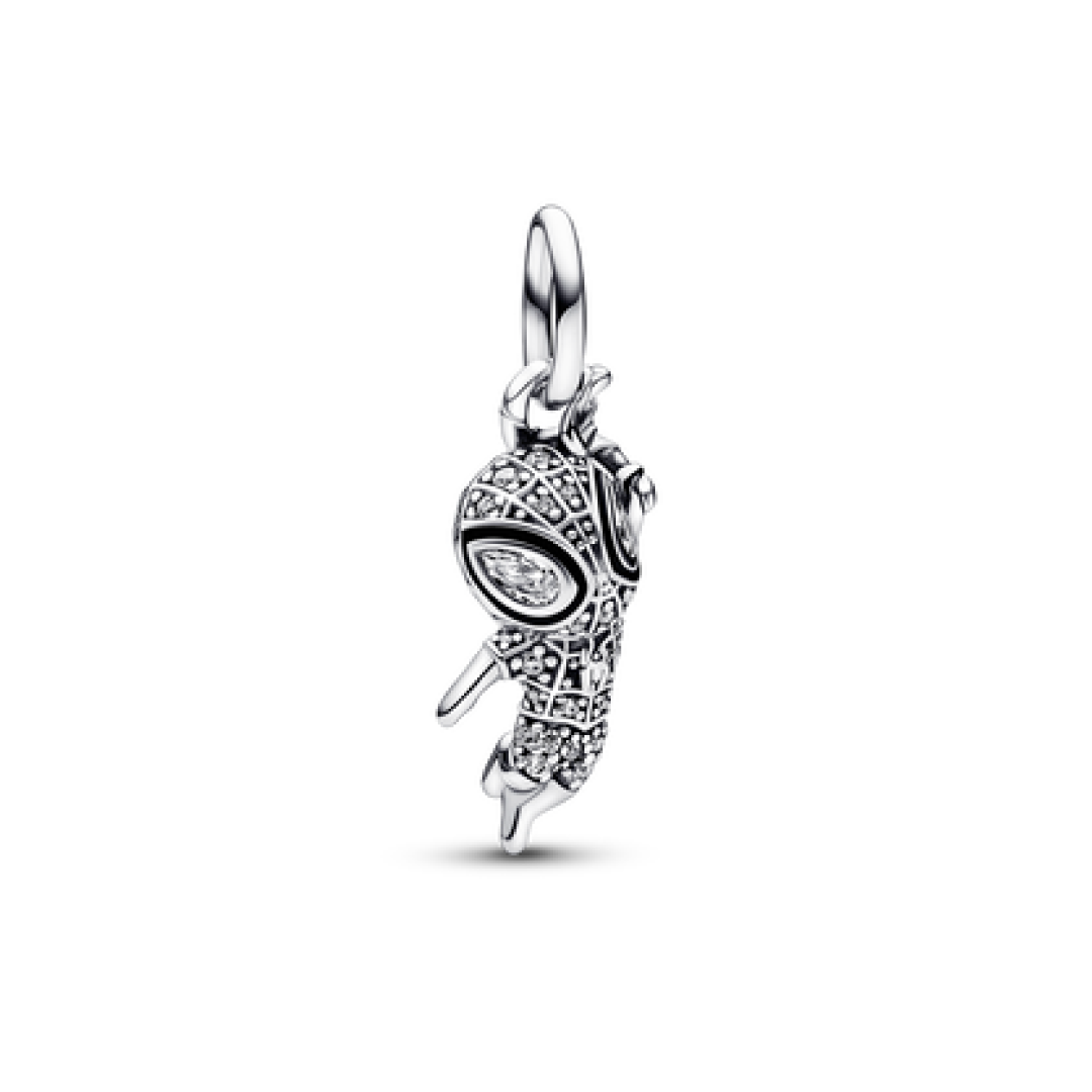 Prata Spiderman Charm