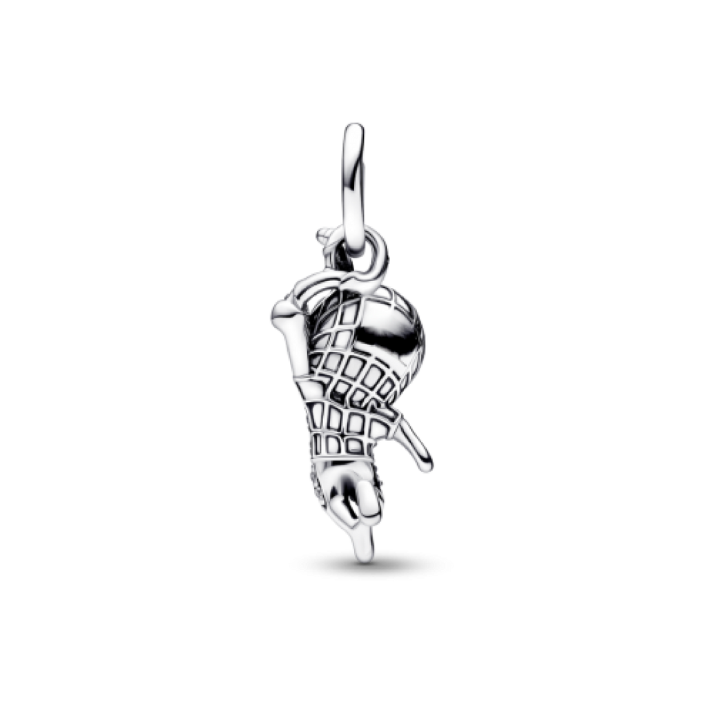 Prata Spiderman Charm