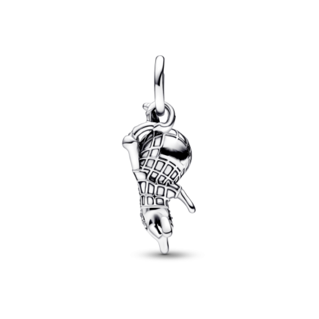 Prata Spiderman Charm