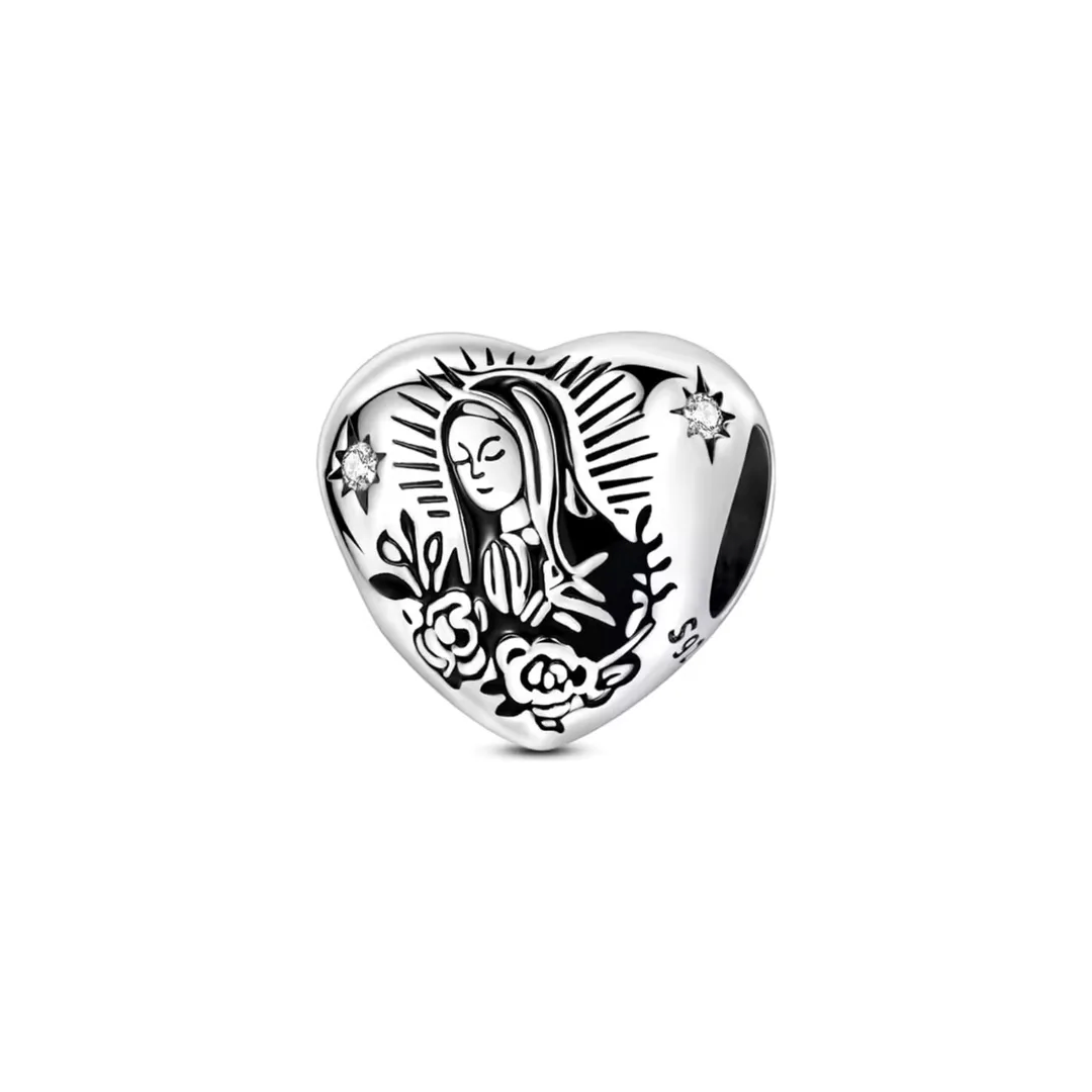 Coração da Virgem de Guadalupe Charm