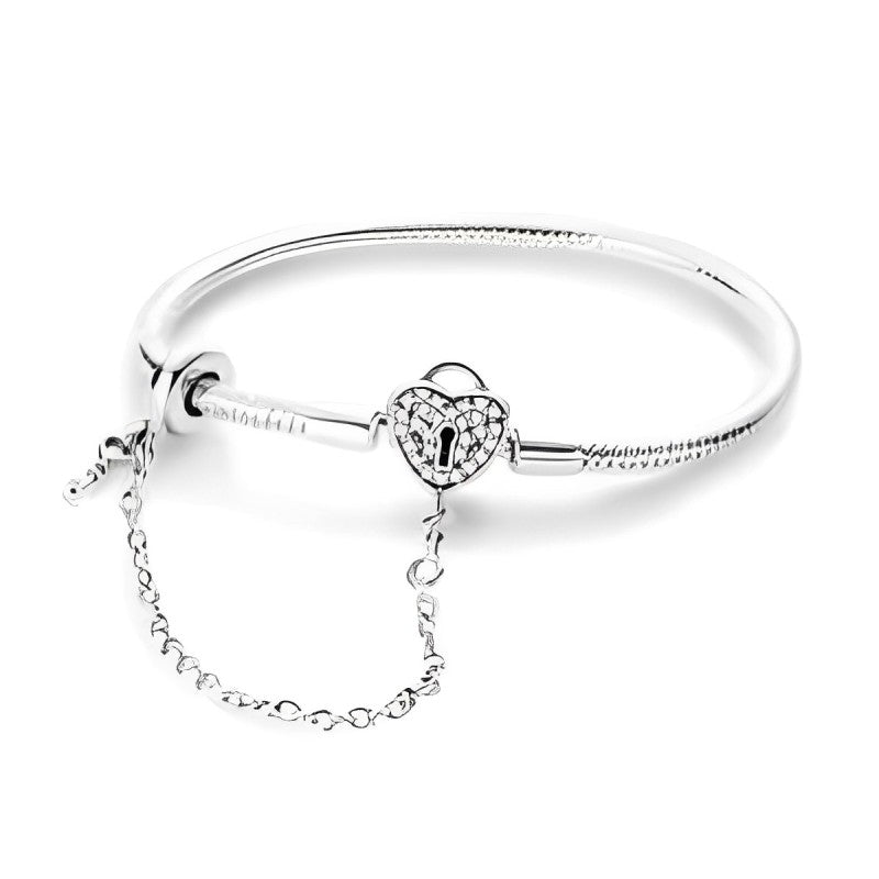 Pulseira com cadeado do amor