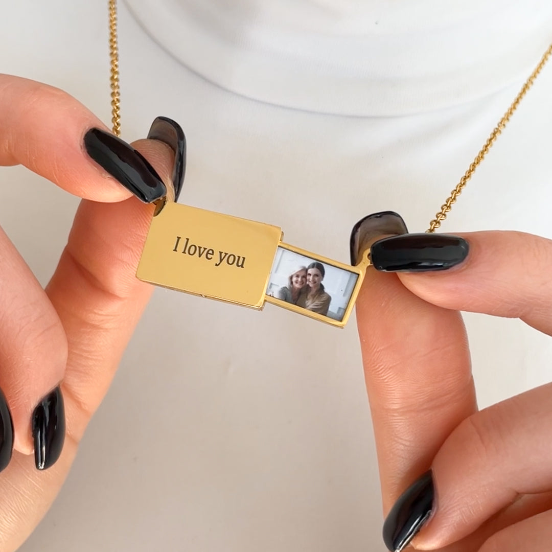 Colar Personalizável com Foto Aço Inoxidável