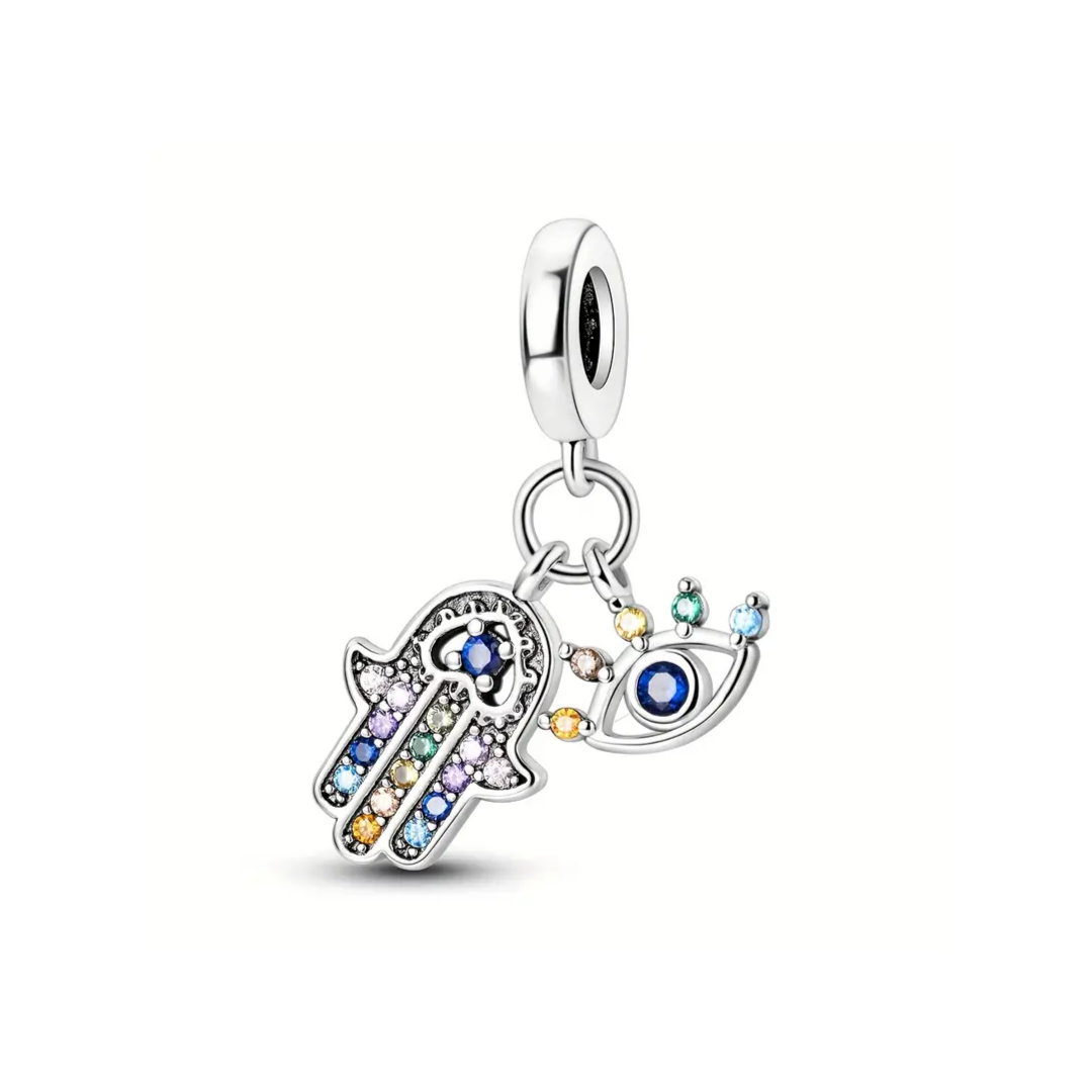 Mão de Fátima Charm Olho turco