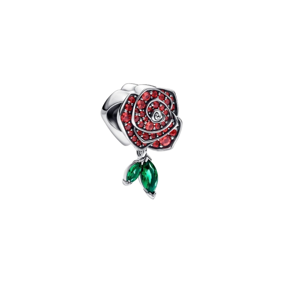 Zirconias rosas en flor Charm