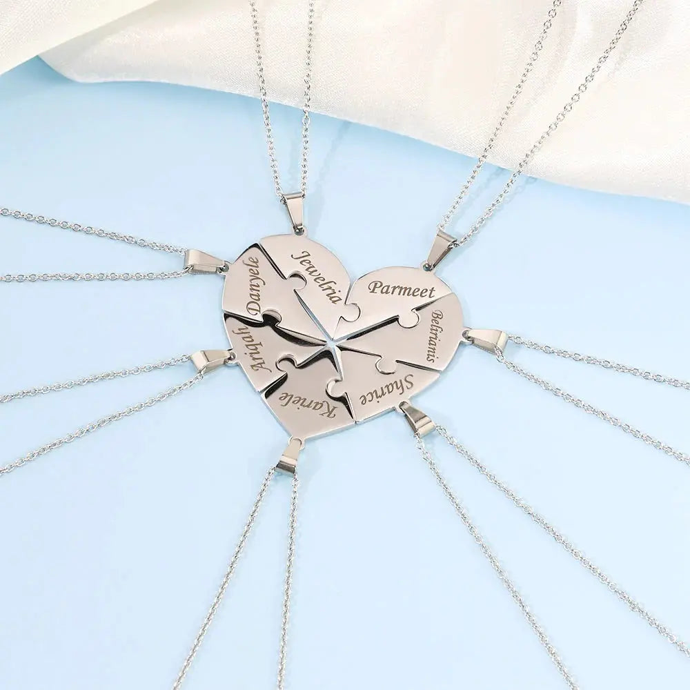 Colar ou Porta-chaves personalizado com peças de puzzle