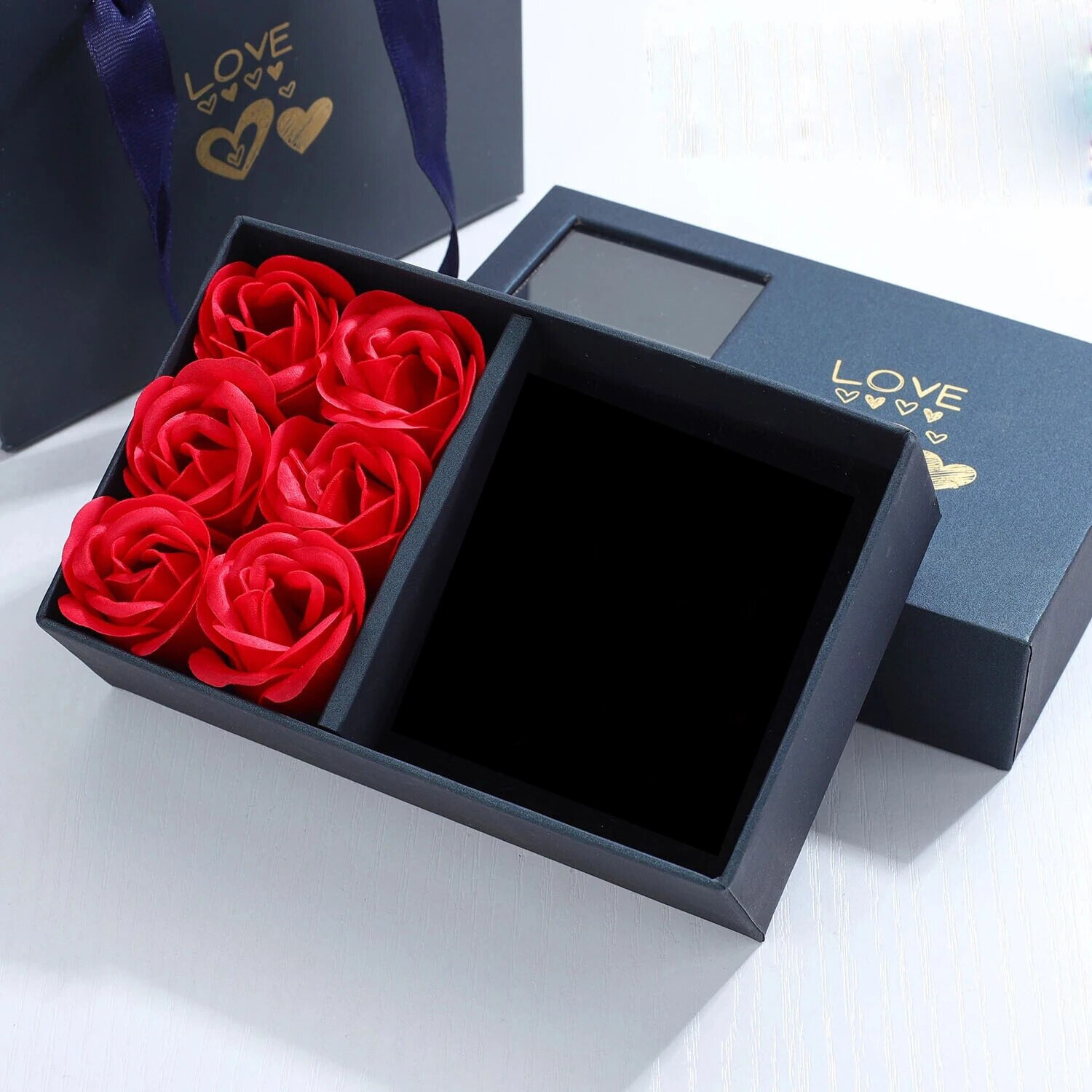 Caixa Premium de 6 rosas