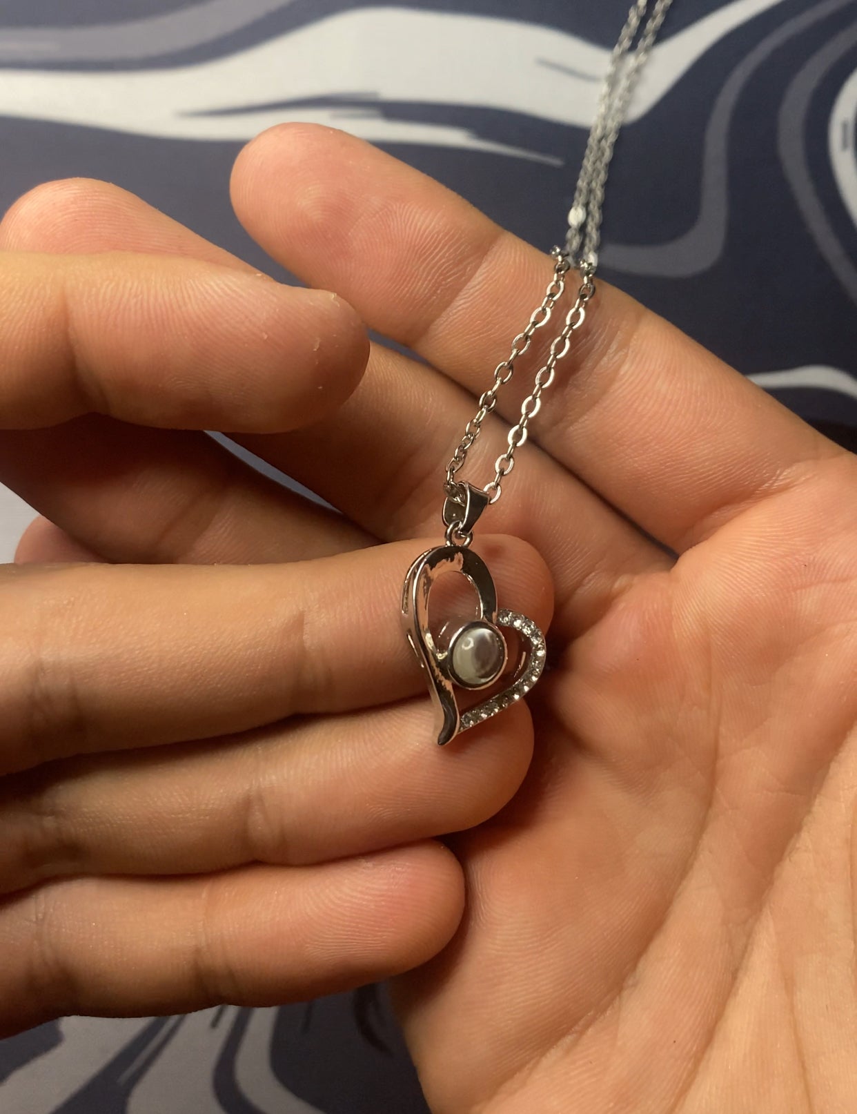 Colar Safira - Foto Personalizável