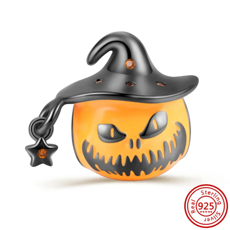 Calabaza bruja de Halloween Charm