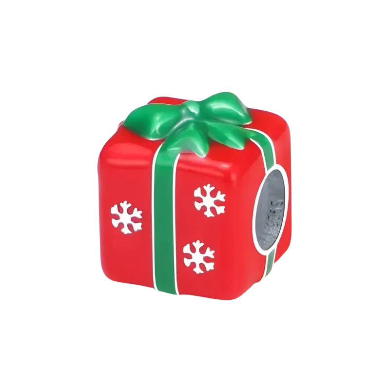 Caixa de presente de Natal Charm