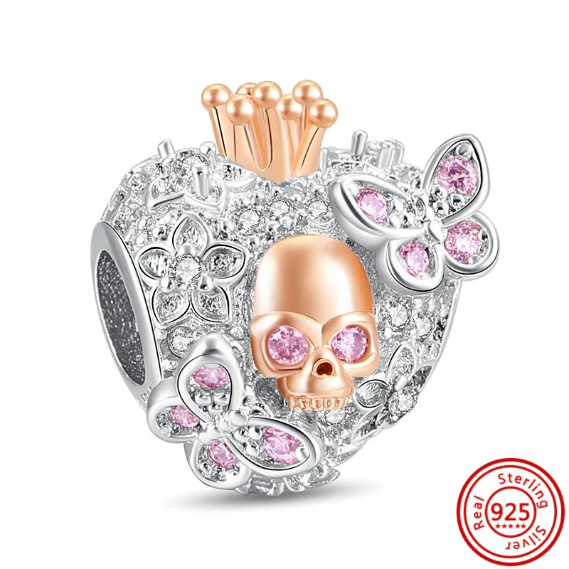 Calavera bonita de Halloween Charm