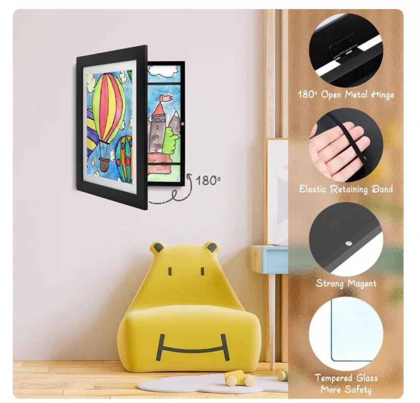 FrameArt™ - Porta-Retrato Magnético para Obras de Arte Infantis