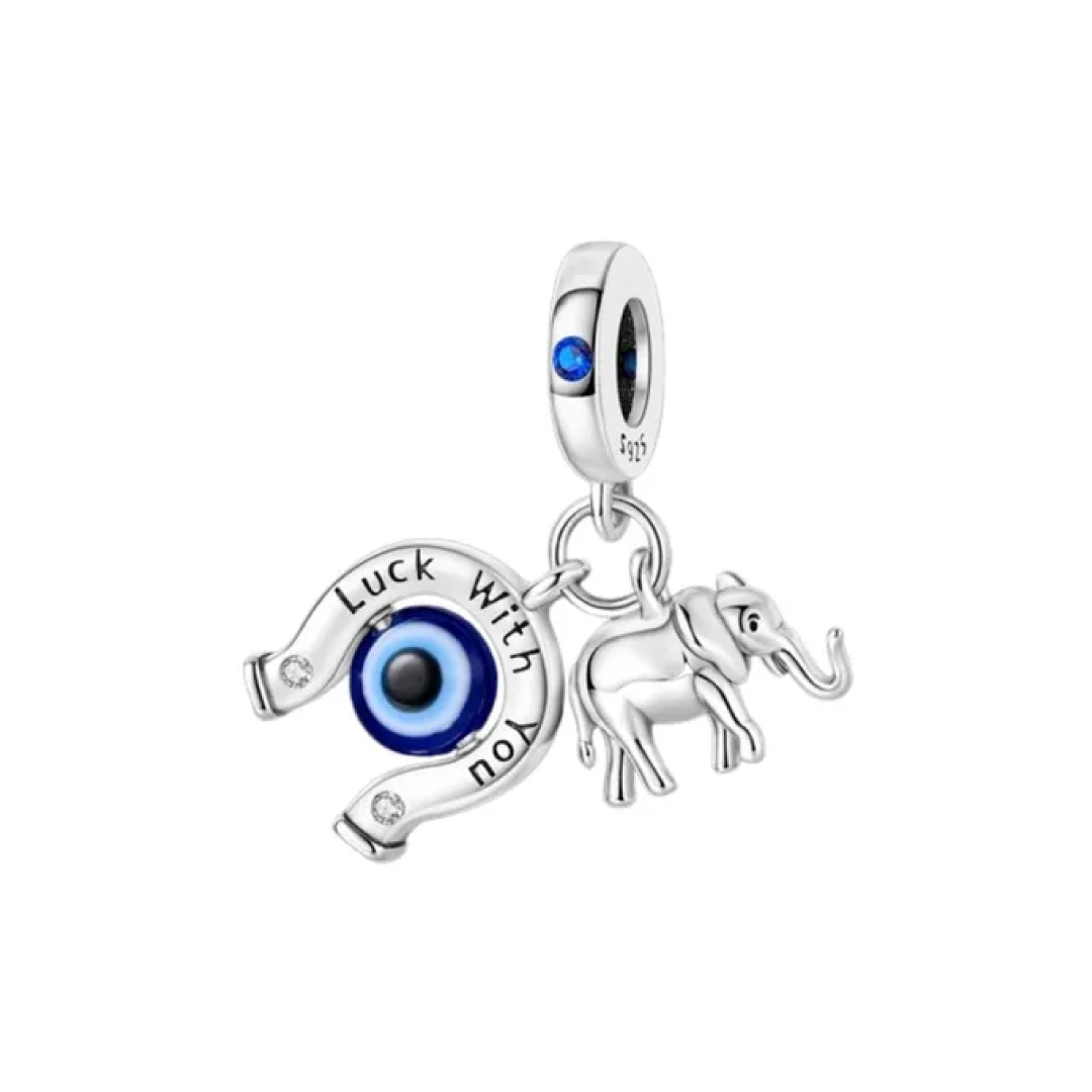 Charm turco com olho de elefante