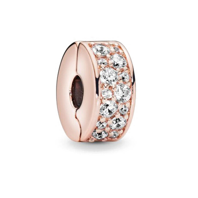 Clipe espaçador Rose Crystal Lucky