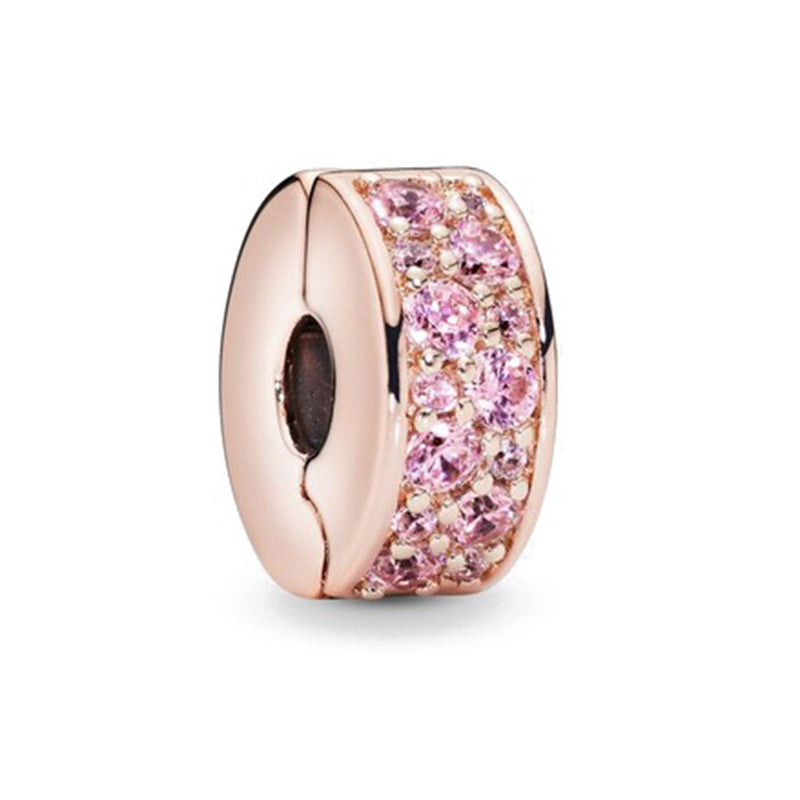 Clipe espaçador Rose Crystal Lucky