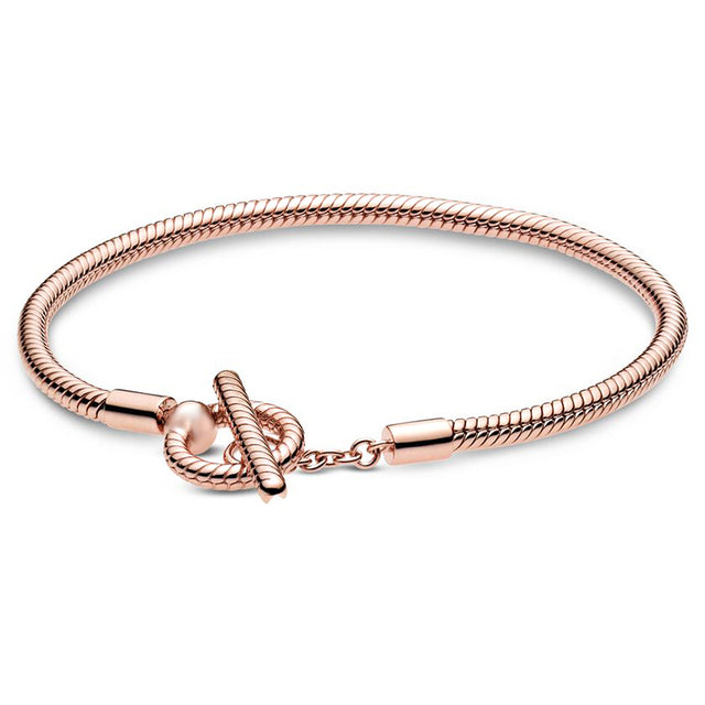 Pulsera con Charm Ángel Rosa