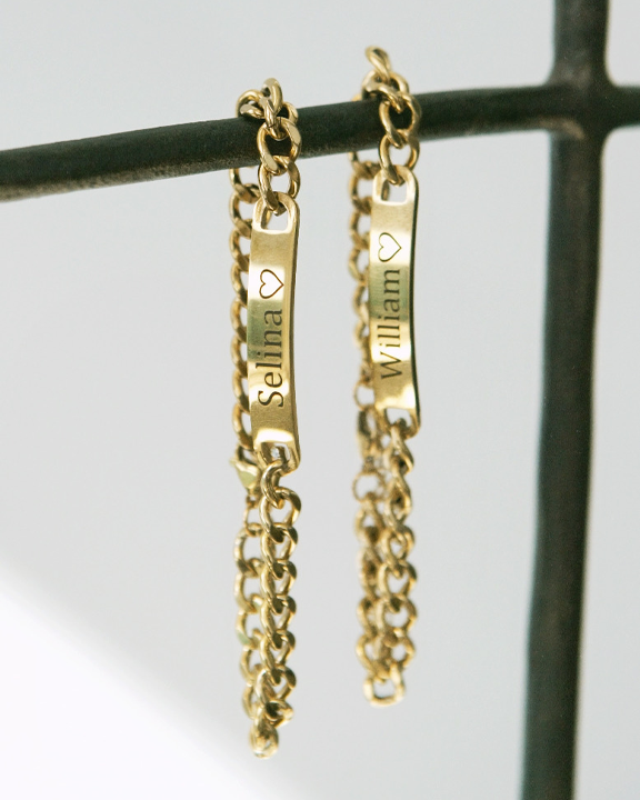 Conjunto de Pulseiras Gravadas