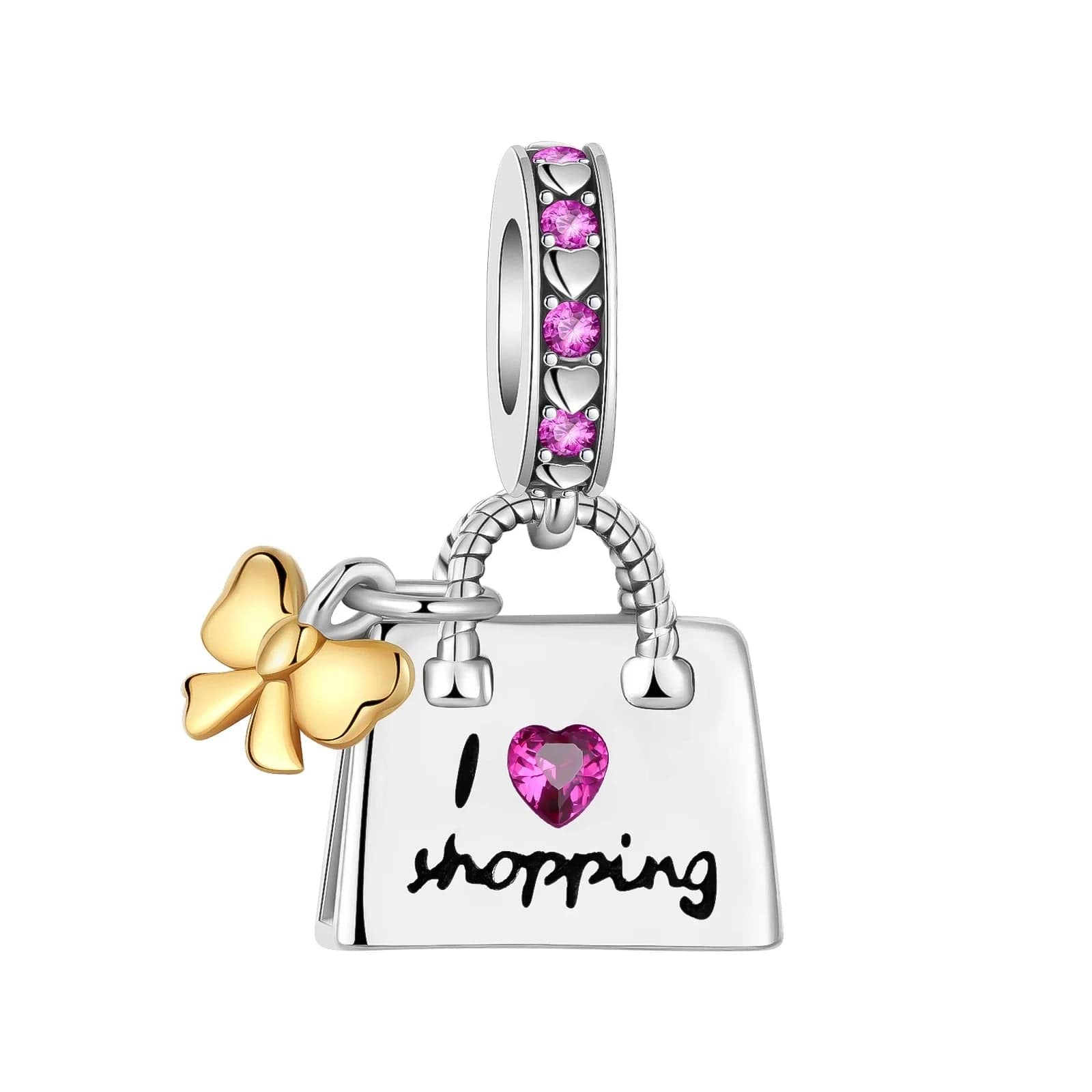 Eu adoro fazer compras Dangle Charm