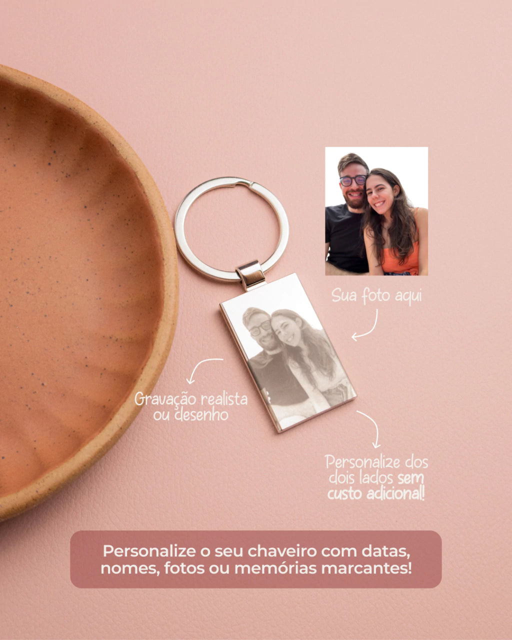 Porta-Chaves Personalizado com Foto